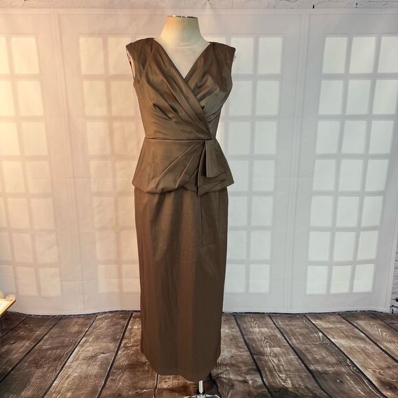 Alex Evenings Dresses & Skirts - Alex evenings copper or bronze peplum gown size 6 petite
